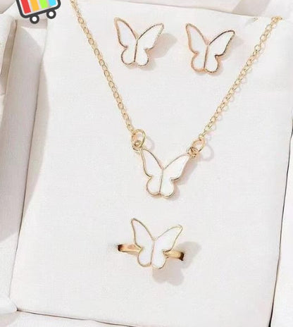 Elegant Butterfly Jewelry Set