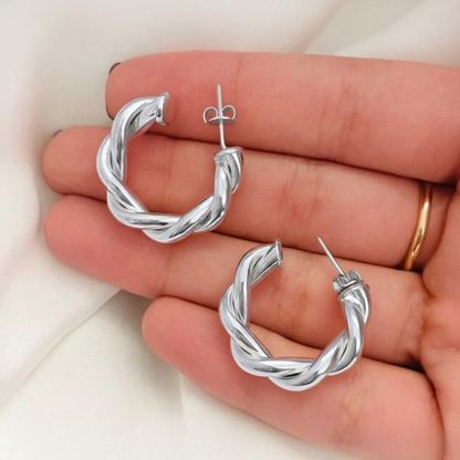 Luxury Twisted Sparkle Earrings