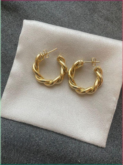 Luxury Twisted Sparkle Earrings