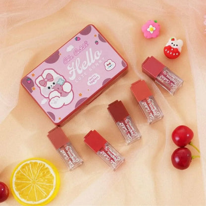 Color Castle Velvet Matte Lip Gloss Set – Pack Of 5 - Multi Color