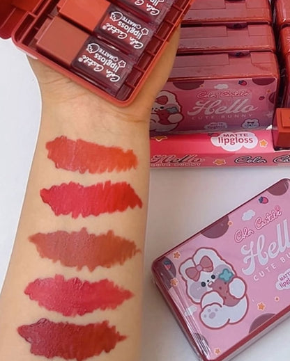 Color Castle Velvet Matte Lip Gloss Set – Pack Of 5 - Multi Color