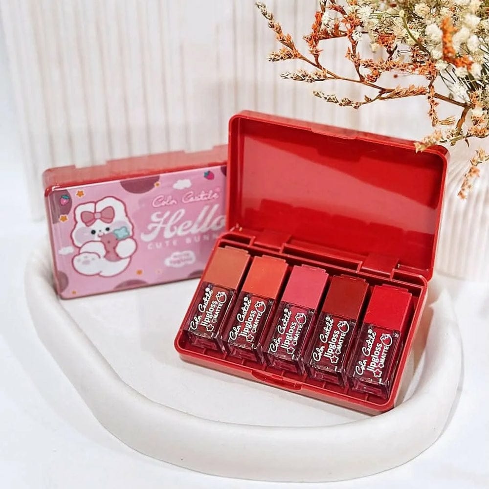 Color Castle Velvet Matte Lip Gloss Set – Pack Of 5 - Multi Color