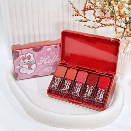Color Castle Velvet Matte Lip Gloss Set – Pack Of 5 - Multi Color