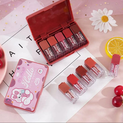Color Castle Velvet Matte Lip Gloss Set – Pack Of 5 - Multi Color