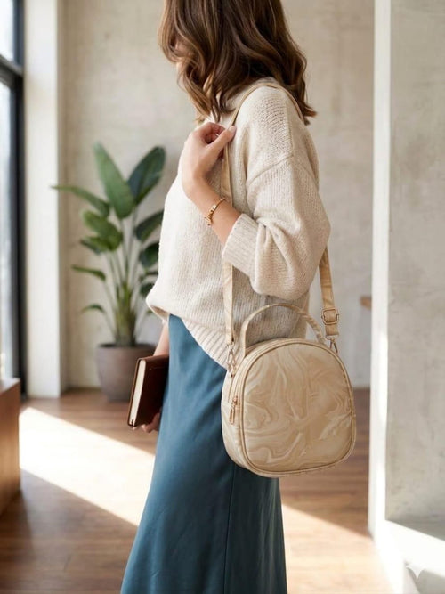 Aura Blue Crossbody Handbag