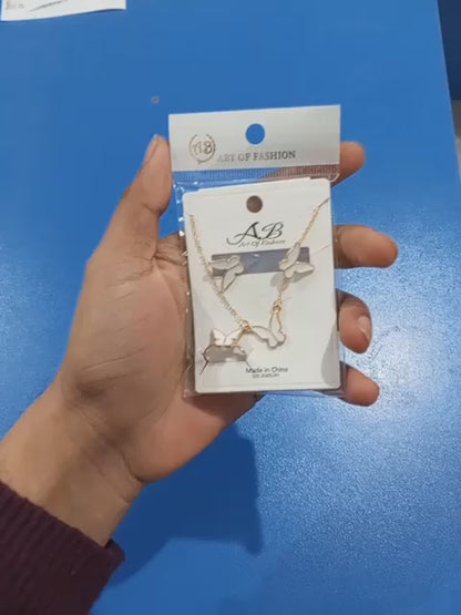 Elegant Butterfly Jewelry Set